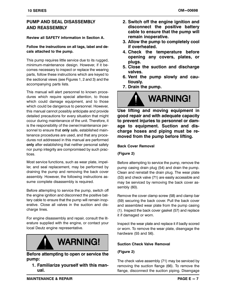 Pump and seal disassembly and reassembly | Gorman-Rupp Pumps 16A2-F3L 1317807 and up User Manual | Page 30 / 40