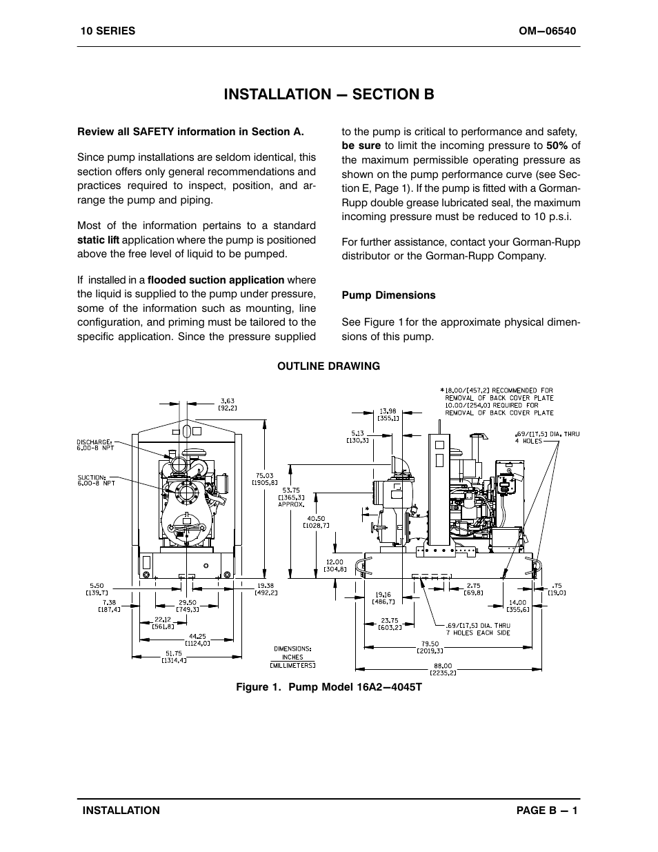 Installation - section b | Gorman-Rupp Pumps 16A2-4045T 1514795 and up User Manual | Page 8 / 39