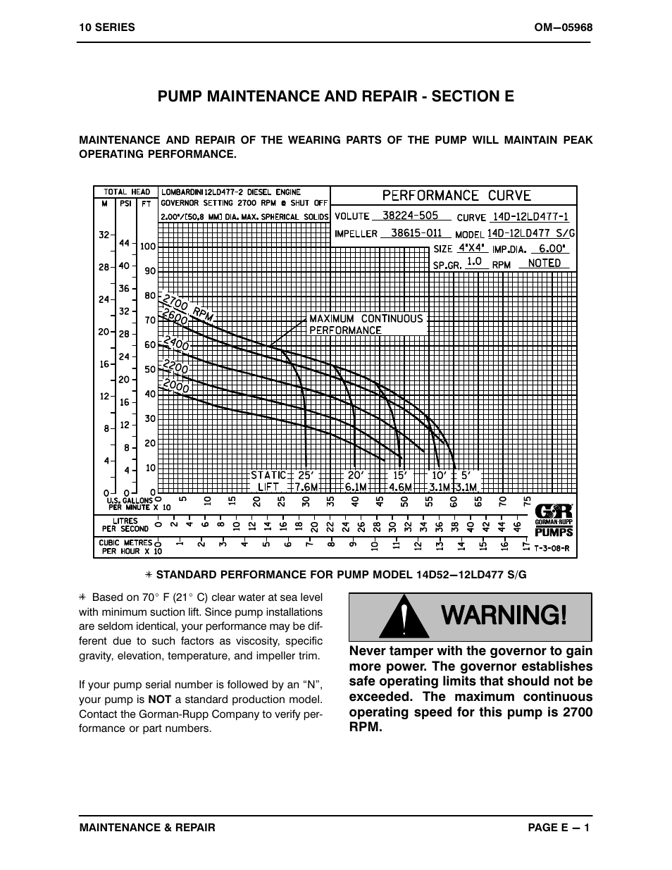 Gorman-Rupp Pumps 14D52-12LD477 S/G 1344732 and up User Manual | Page 19 / 31