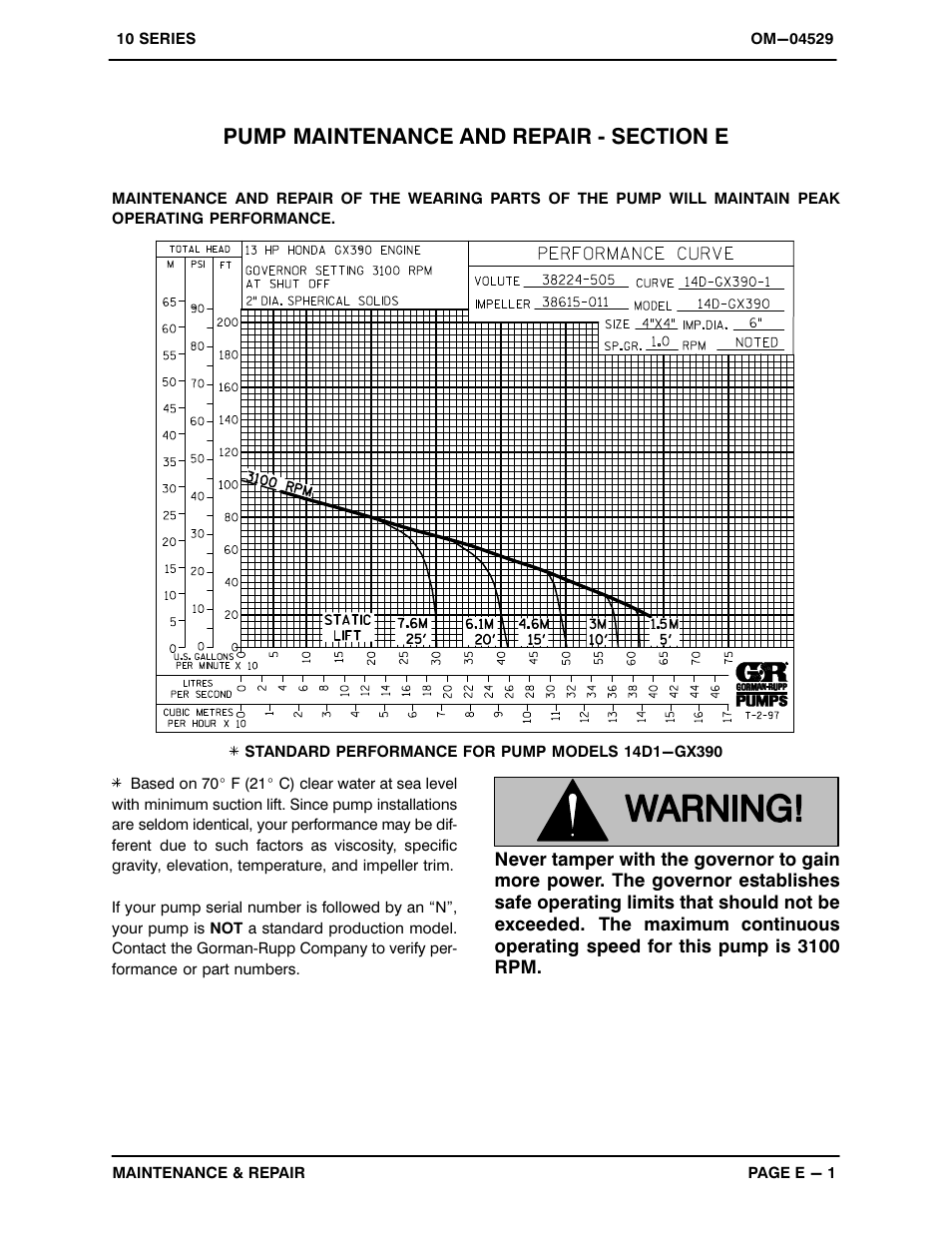 Gorman-Rupp Pumps 14D1-GX390 1142746 thru 1325667 User Manual | Page 18 / 28