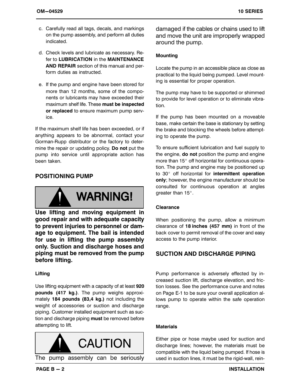 Gorman-Rupp Pumps 14D1-GX390 1142746 thru 1325667 User Manual | Page 9 / 28