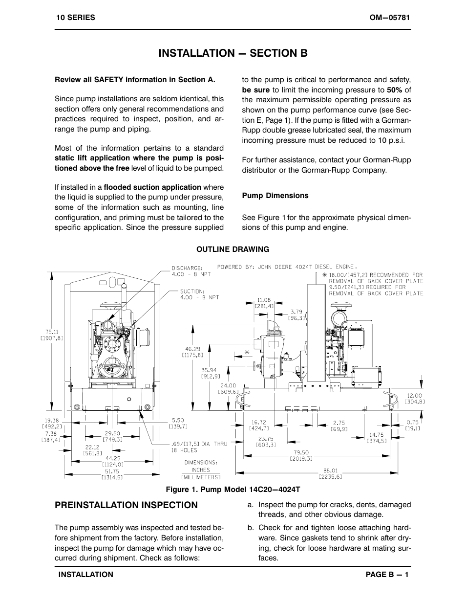 Installation - section b | Gorman-Rupp Pumps 14C20-4024T 1303140 and up User Manual | Page 8 / 38