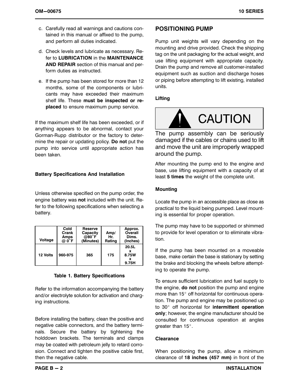 Positioning pump | Gorman-Rupp Pumps 14C2-F3L 1319322 and up User Manual | Page 9 / 39