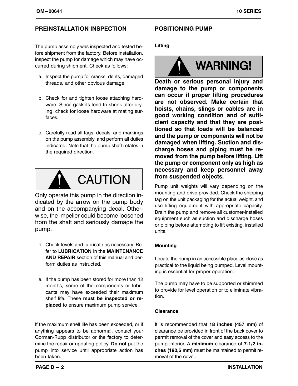 Gorman-Rupp Pumps 13C20-B 710764 and up User Manual | Page 9 / 35