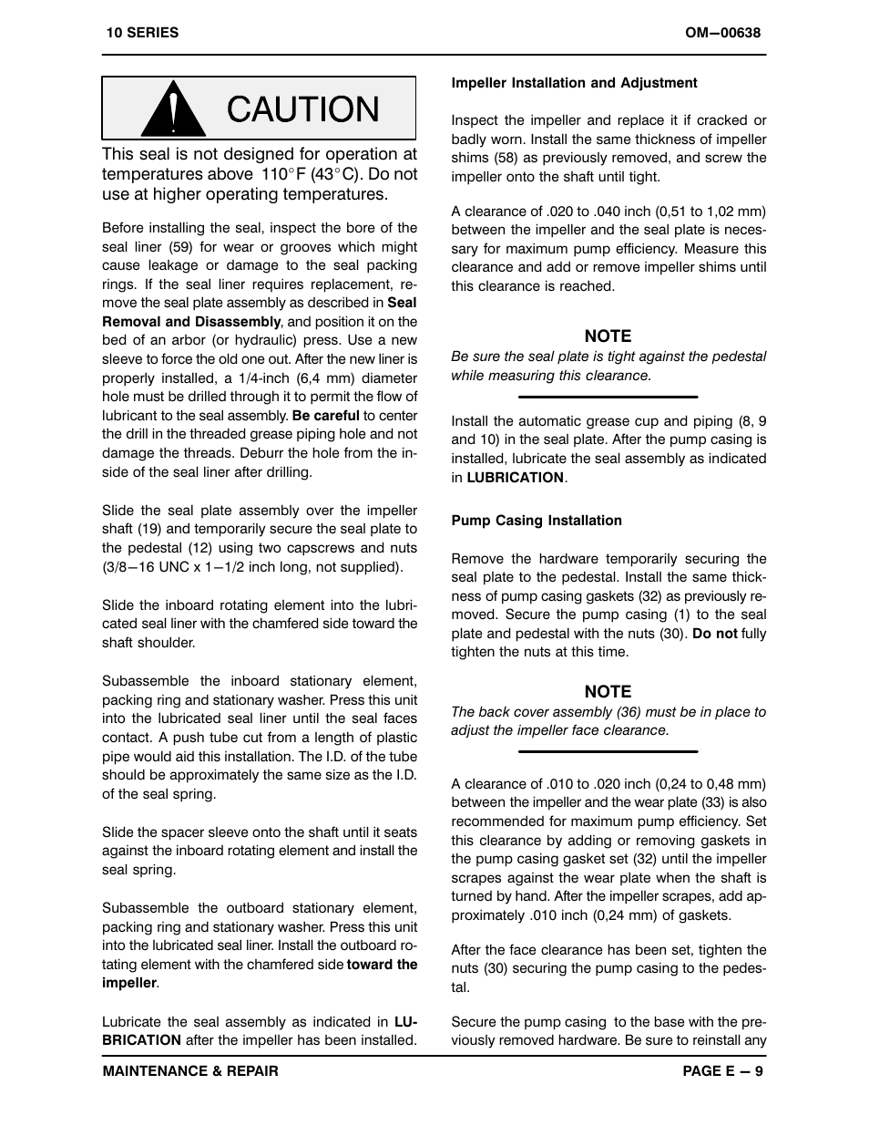 Gorman-Rupp Pumps 13C2-B 715157 and up User Manual | Page 31 / 34