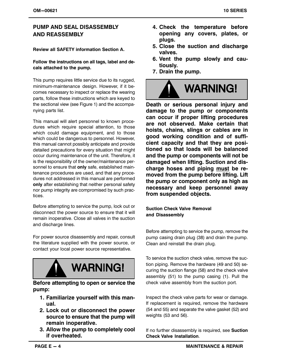 Pump and seal disassembly and reassembly | Gorman-Rupp Pumps 13A2-B 710664 and up User Manual | Page 27 / 35