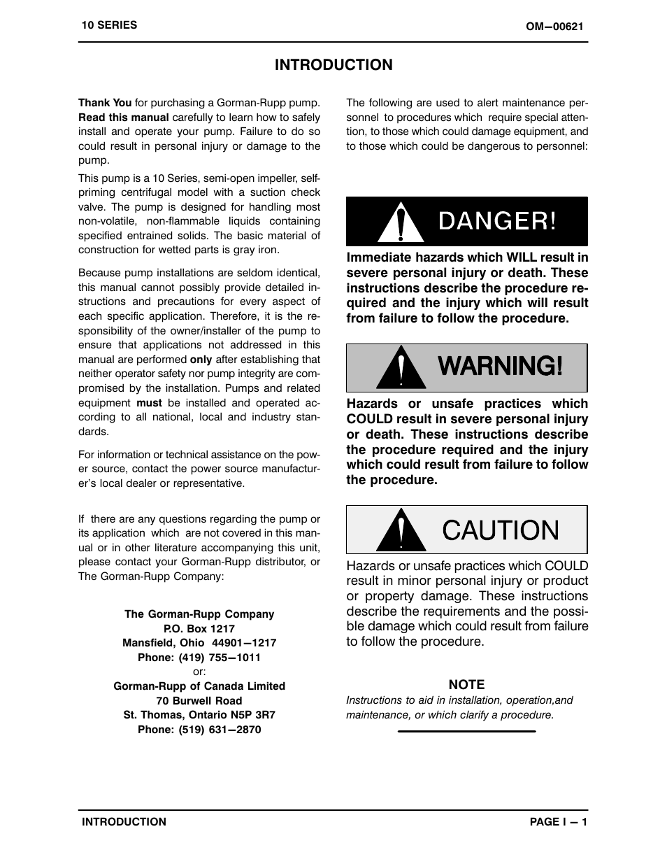 Introduction | Gorman-Rupp Pumps 13A2-B 710664 and up User Manual | Page 5 / 35