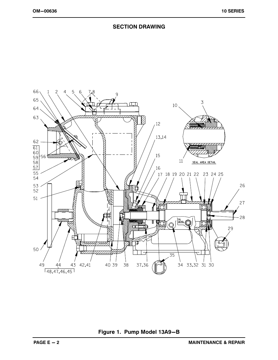 Figure 1. pump model 13a9-b | Gorman-Rupp Pumps 13A9-B 733170 and up User Manual | Page 25 / 35