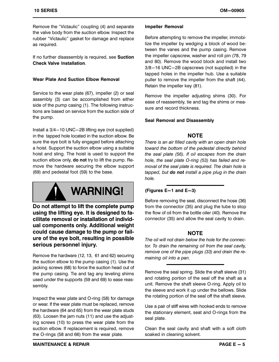 Gorman-Rupp Pumps 112E60-B 1408480 and up User Manual | Page 27 / 34