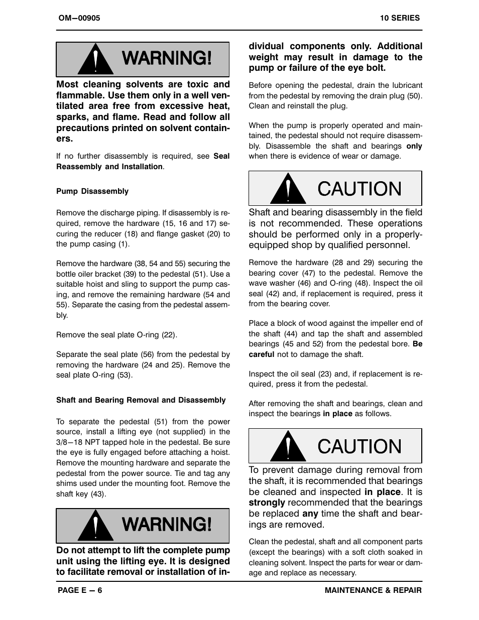 Gorman-Rupp Pumps 112E60-B 1408480 and up User Manual | Page 28 / 34