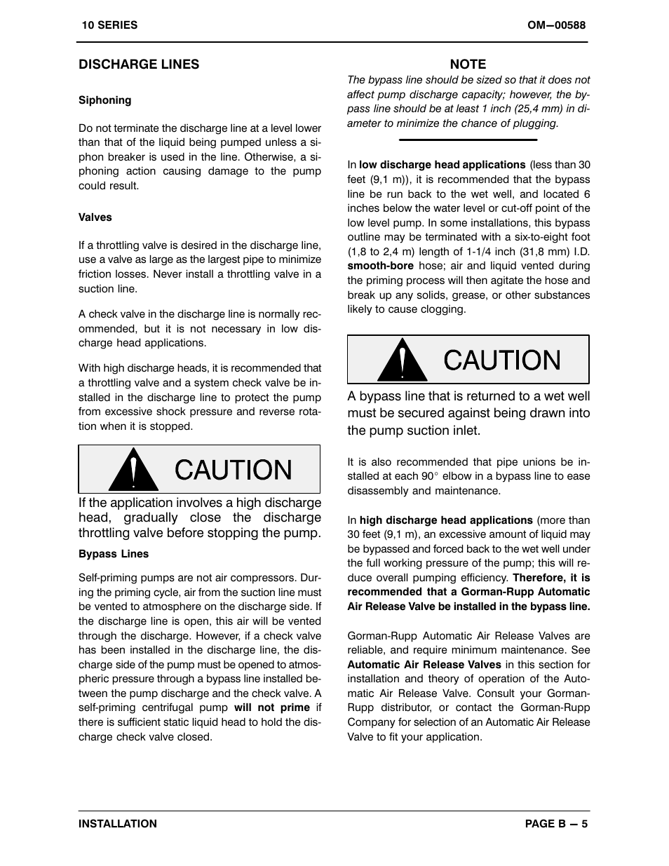 Gorman-Rupp Pumps 12B20-B 1340494 and up User Manual | Page 12 / 35