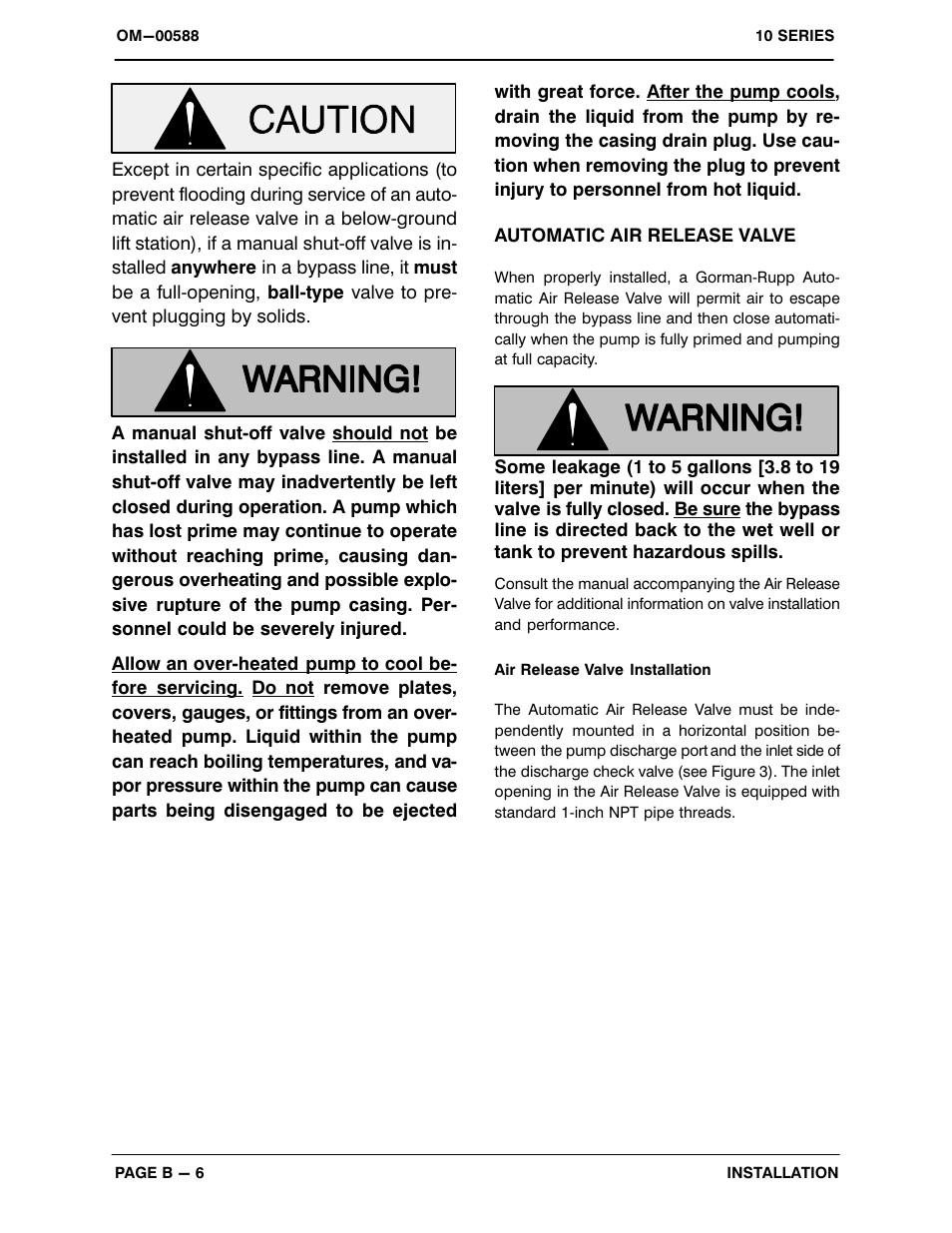 Gorman-Rupp Pumps 12B20-B 1340494 and up User Manual | Page 13 / 35