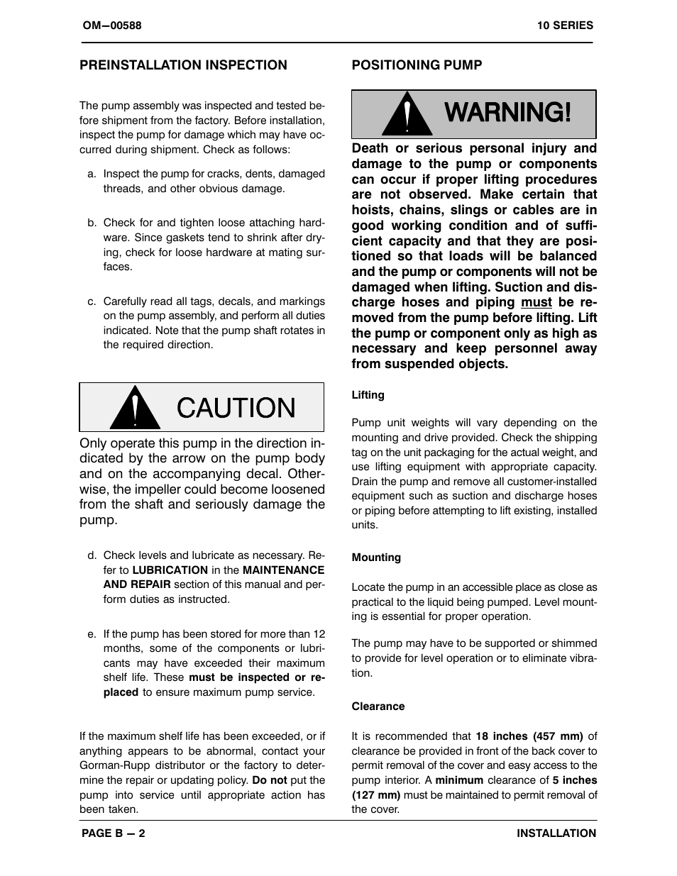 Gorman-Rupp Pumps 12B20-B 1340494 and up User Manual | Page 9 / 35