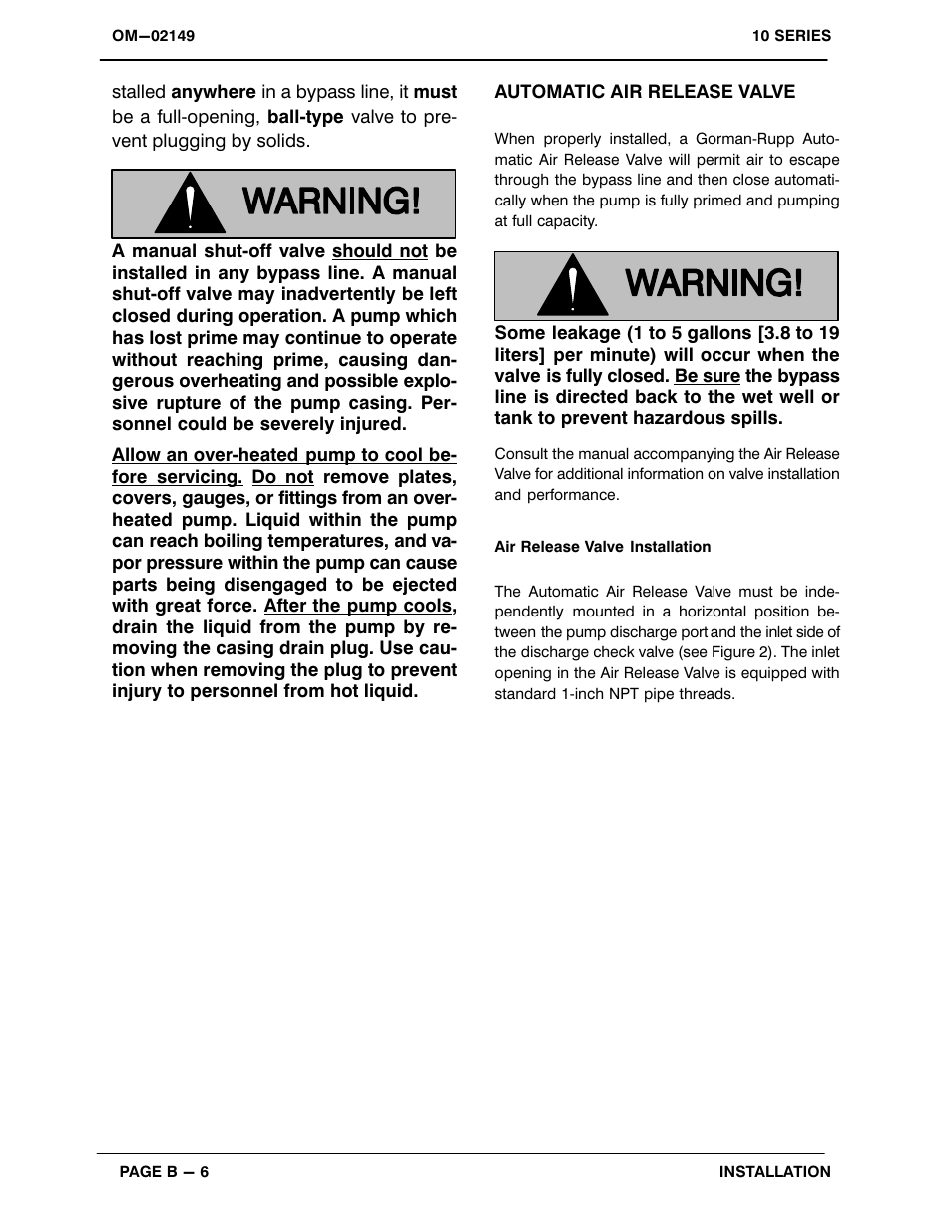 Gorman-Rupp Pumps 12B65-B 776101 and up User Manual | Page 13 / 35