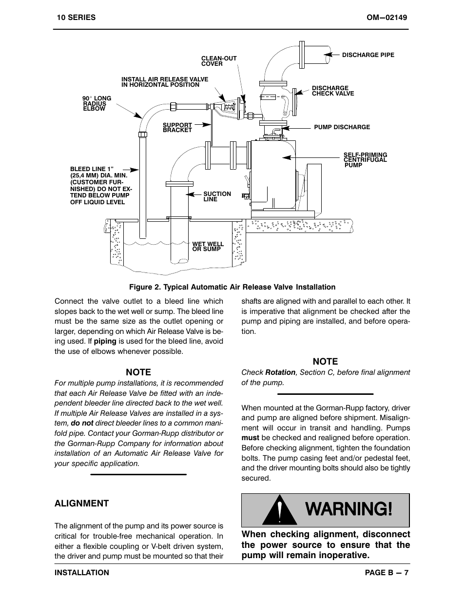 Alignment | Gorman-Rupp Pumps 12B65-B 776101 and up User Manual | Page 14 / 35