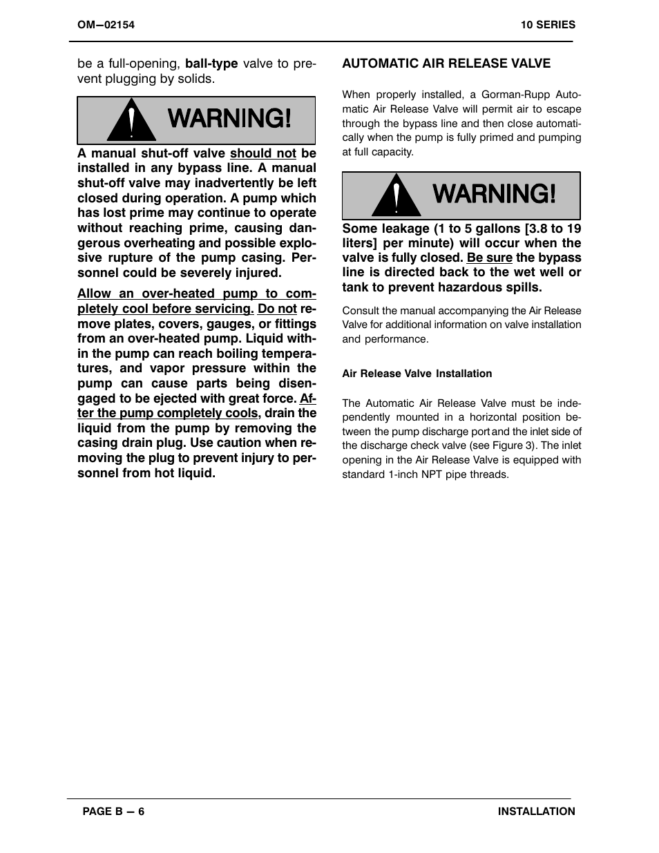 Gorman-Rupp Pumps 11 1/2A65-B 776101 and up User Manual | Page 13 / 35