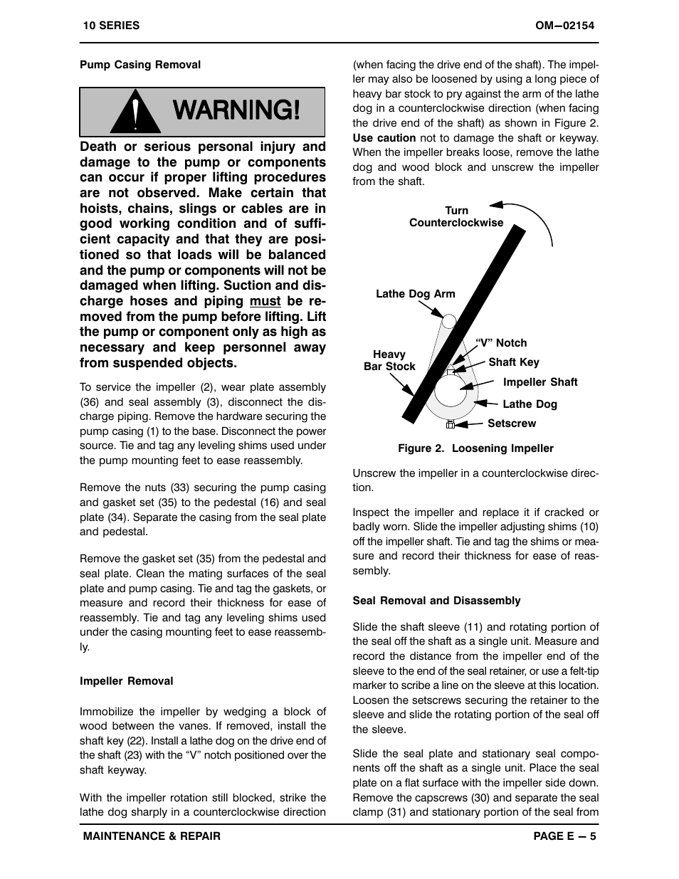 Gorman-Rupp Pumps 11 1/2A65-B 776101 and up User Manual | Page 28 / 35