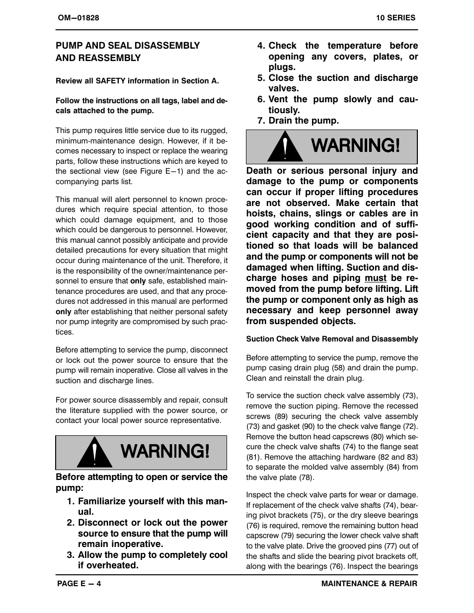 Pump and seal disassembly and reassembly | Gorman-Rupp Pumps 112B60-B 758209 and up User Manual | Page 24 / 33