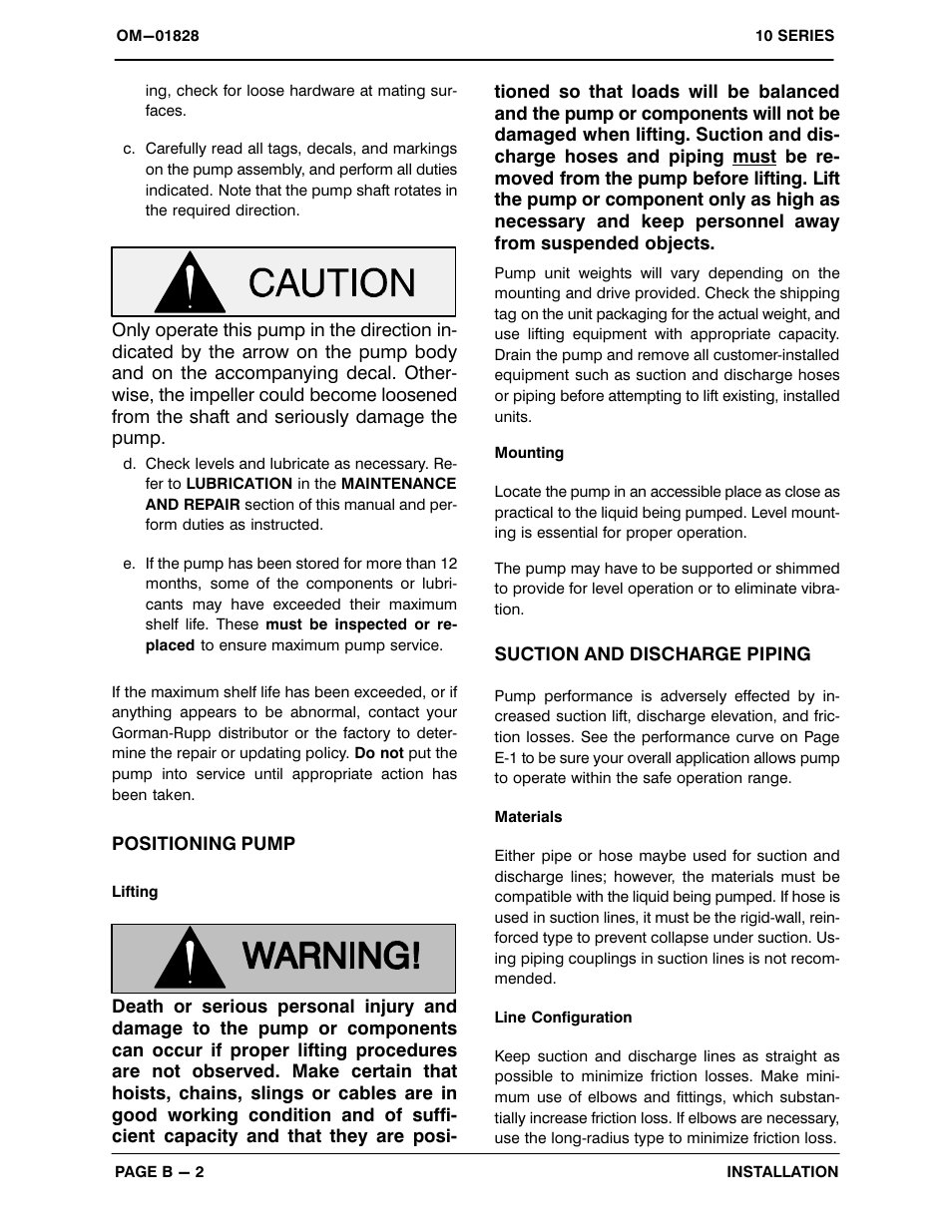 Gorman-Rupp Pumps 112B60-B 758209 and up User Manual | Page 9 / 33