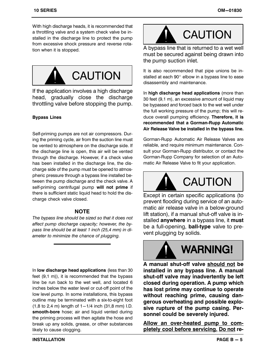 Gorman-Rupp Pumps 112D60-B 1288322 and up User Manual | Page 12 / 35