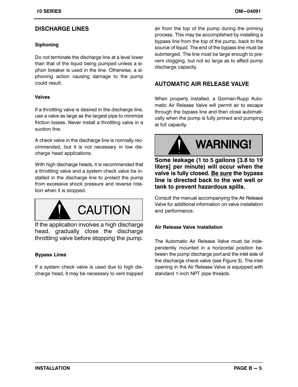 Gorman-Rupp Pumps 11 1/2A3-E2 1P 1045642 and up User Manual | Page 12 / 29