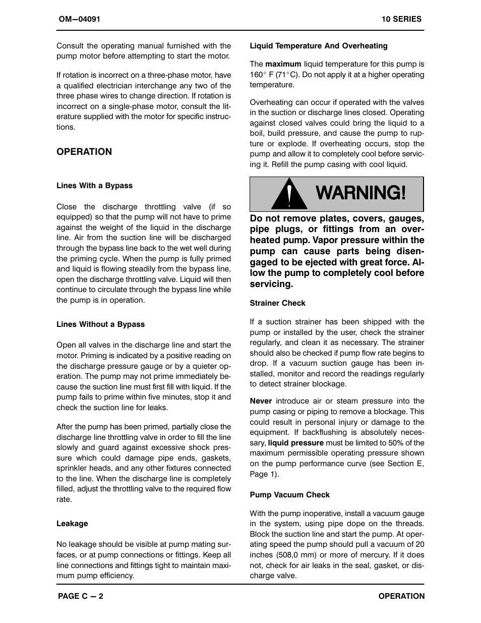 Gorman-Rupp Pumps 11 1/2A3-E2 1P 1045642 and up User Manual | Page 16 / 29