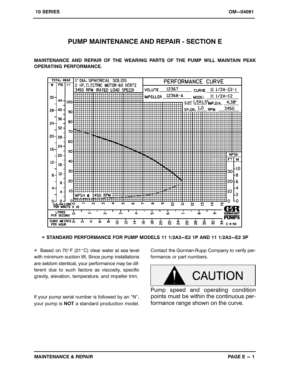 Gorman-Rupp Pumps 11 1/2A3-E2 1P 1045642 and up User Manual | Page 21 / 29