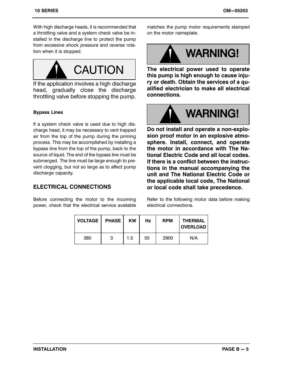 Gorman-Rupp Pumps 11 1/2A3-KW1.5 3P 1214536 and up User Manual | Page 12 / 26