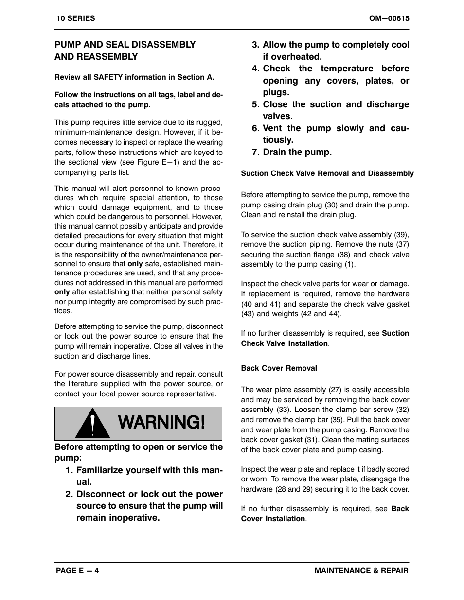 Pump and seal disassembly and reassembly | Gorman-Rupp Pumps 11 1/2A52-B 348418 thru 1241126 User Manual | Page 27 / 35