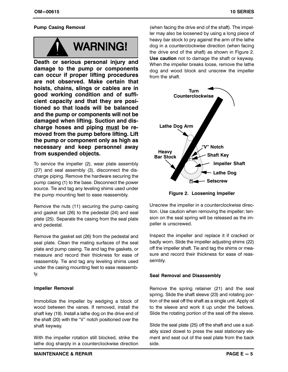 Gorman-Rupp Pumps 11 1/2A52-B 348418 thru 1241126 User Manual | Page 28 / 35