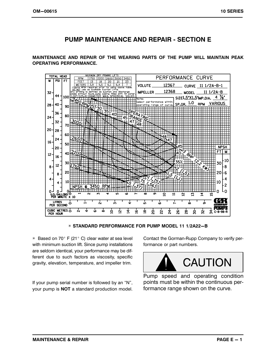 Maintenance and repair | Gorman-Rupp Pumps 11 1/2A52-B 1241127 and up User Manual | Page 22 / 32