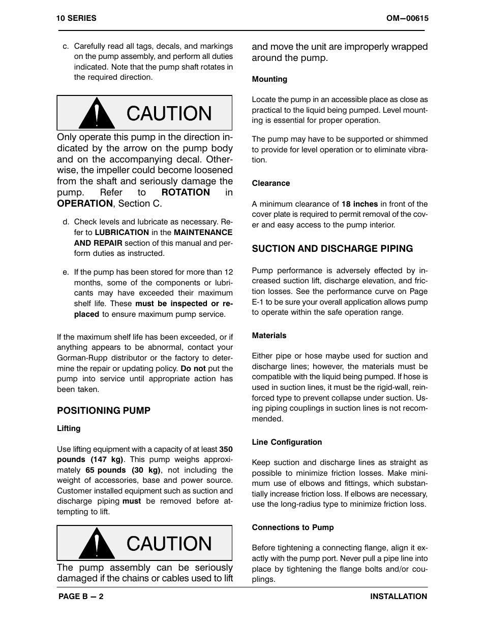 Gorman-Rupp Pumps 11 1/2A52-B 1241127 and up User Manual | Page 8 / 32