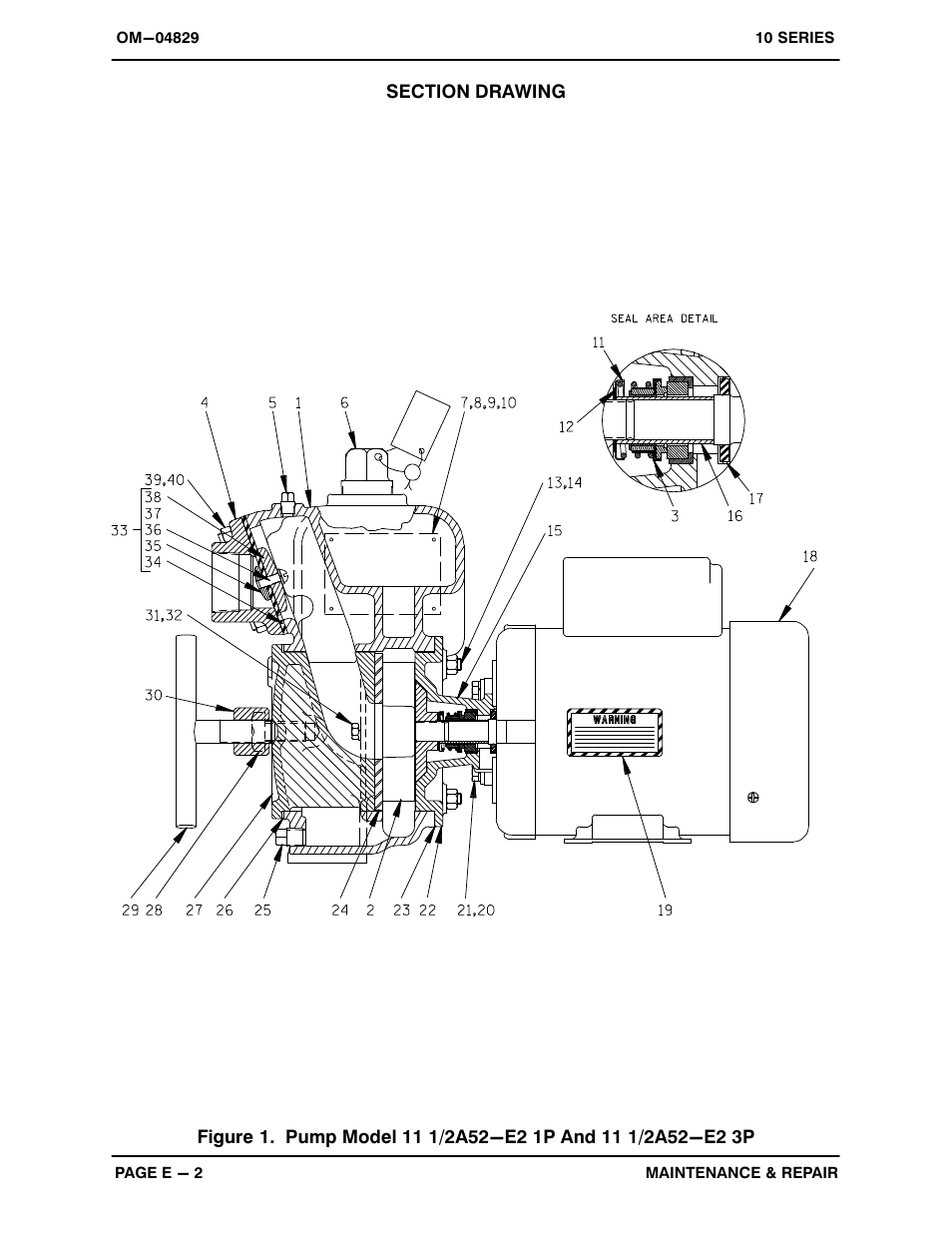 Gorman-Rupp Pumps 11 1/2A52-E2 3P 1235018 and up User Manual | Page 22 / 29