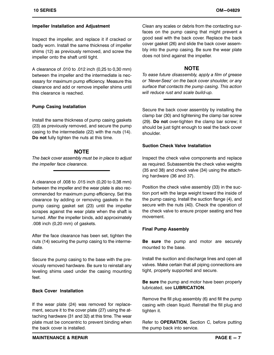 Gorman-Rupp Pumps 11 1/2A52-E2 3P 1235018 and up User Manual | Page 27 / 29