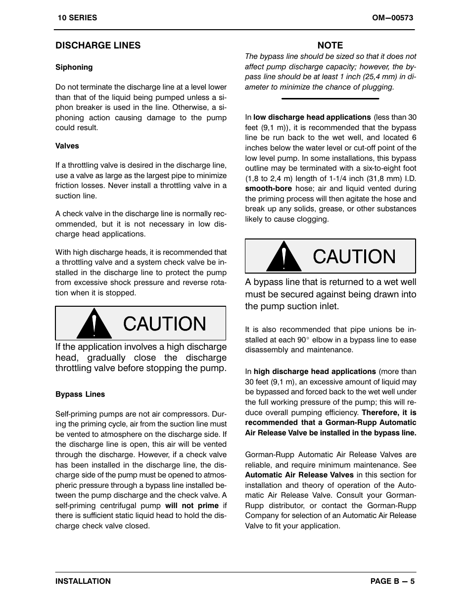 Gorman-Rupp Pumps 11 1/2A20-B 519865 and up User Manual | Page 12 / 35