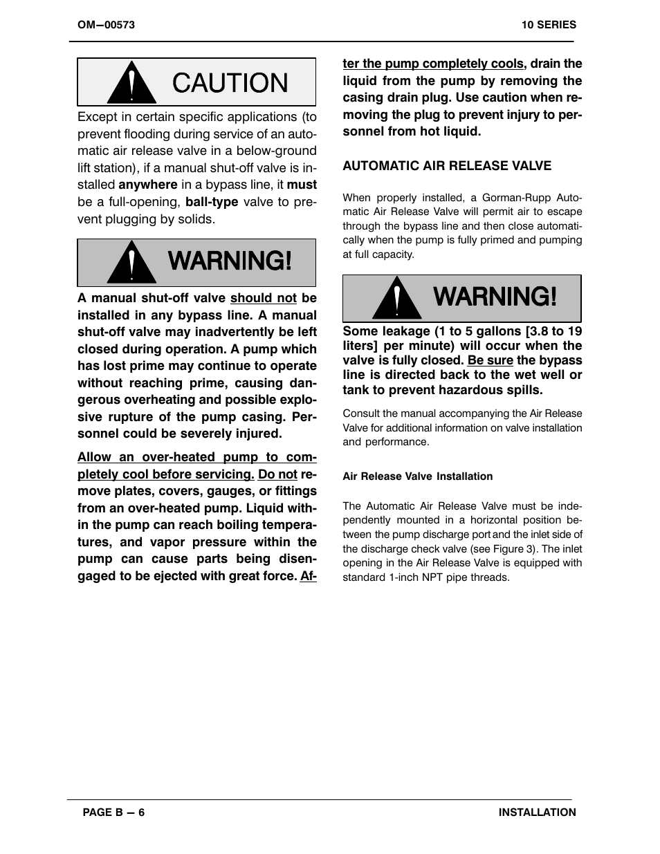 Gorman-Rupp Pumps 11 1/2A20-B 519865 and up User Manual | Page 13 / 35