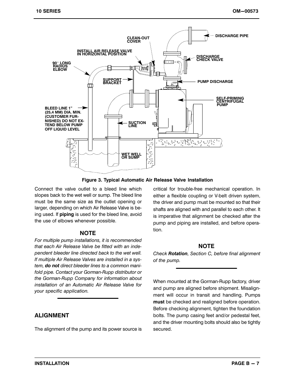 Alignment | Gorman-Rupp Pumps 11 1/2A20-B 519865 and up User Manual | Page 14 / 35
