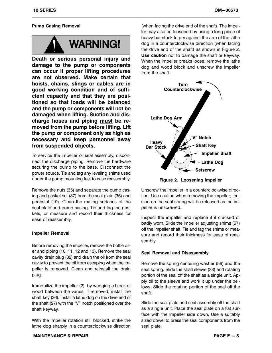 Gorman-Rupp Pumps 11 1/2A20-B 519865 and up User Manual | Page 28 / 35