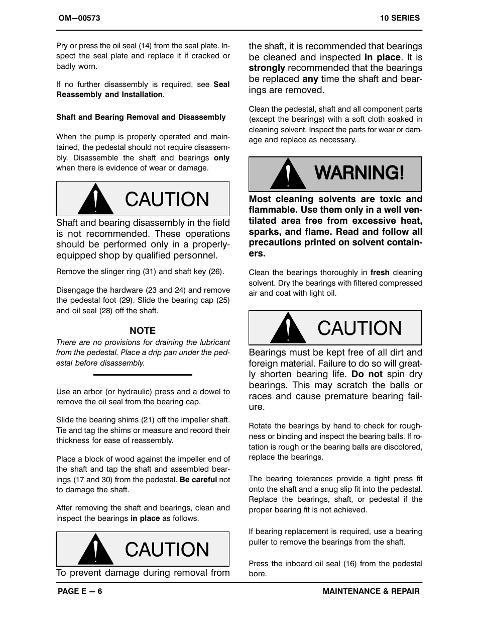 Gorman-Rupp Pumps 11 1/2A20-B 519865 and up User Manual | Page 29 / 35