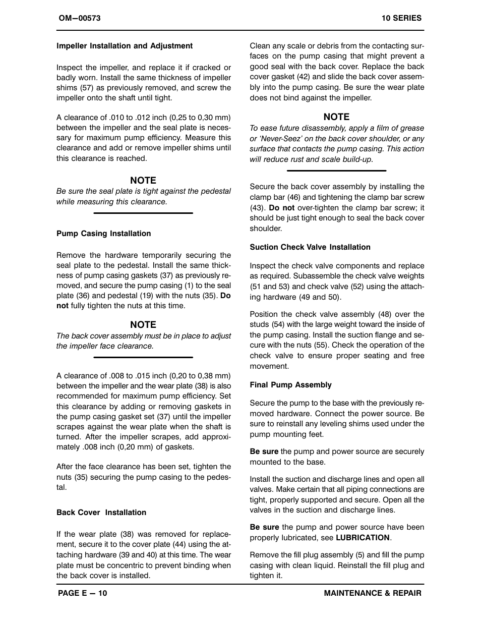 Gorman-Rupp Pumps 11 1/2A20-B 519865 and up User Manual | Page 33 / 35