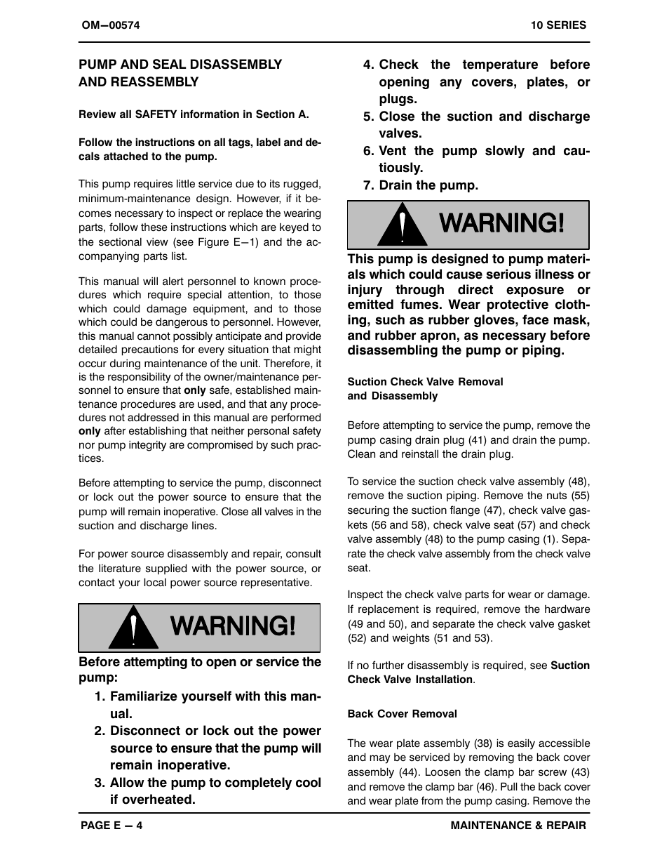 Pump and seal disassembly and reassembly | Gorman-Rupp Pumps 11 1/2A22-B 1060190 and up User Manual | Page 27 / 35