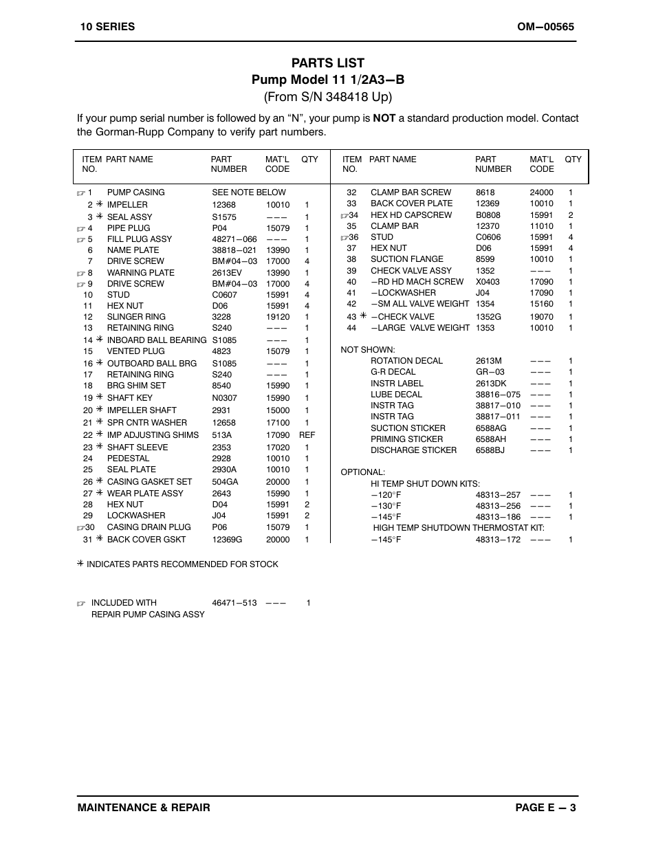 Gorman-Rupp Pumps 11 1/2A3-B 348418 and up User Manual | Page 26 / 35