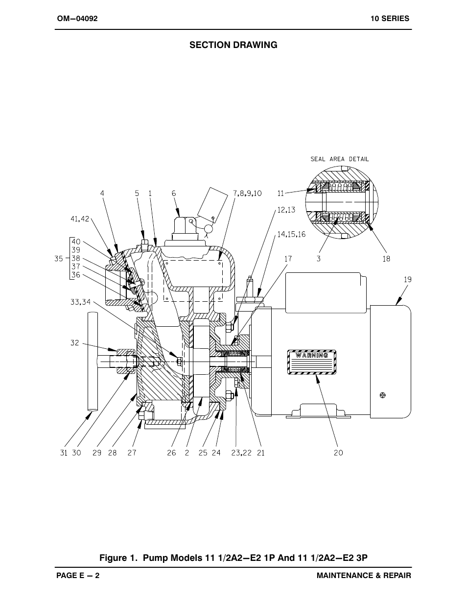 Gorman-Rupp Pumps 11 1/2A2-E2 1P 1046838 and up User Manual | Page 23 / 30