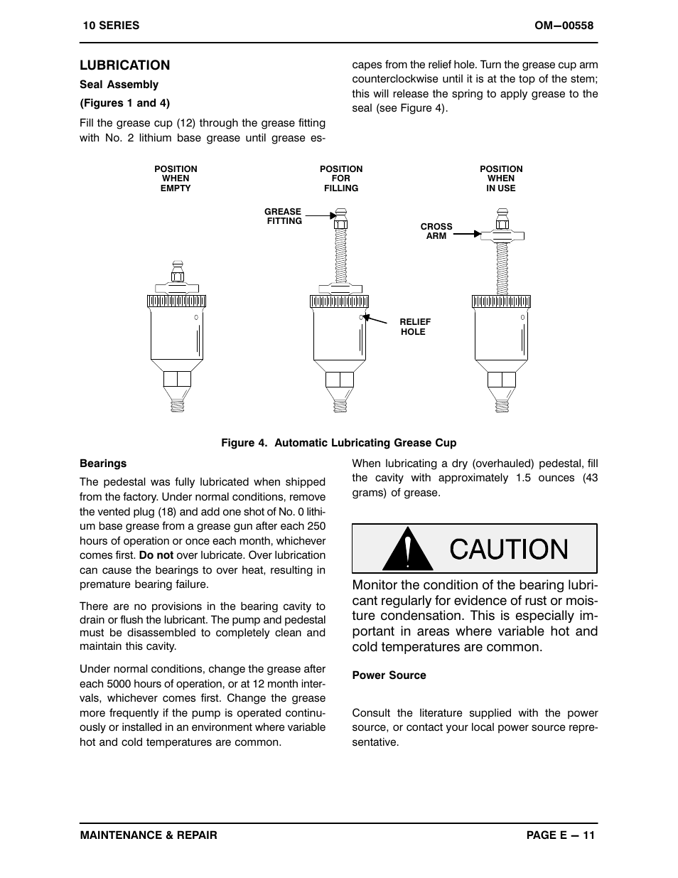 Lubrication | Gorman-Rupp Pumps 11 1/2A2-B 347543 and up User Manual | Page 34 / 35