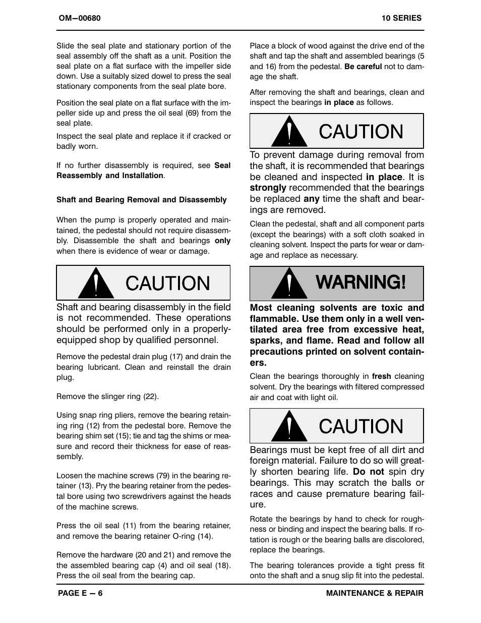 Gorman-Rupp Pumps 14C20-B 740693 and up User Manual | Page 29 / 35