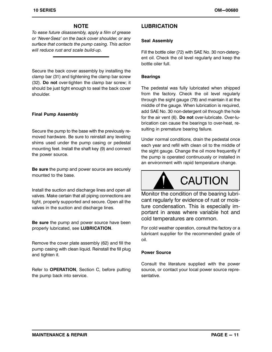 Gorman-Rupp Pumps 14C20-B 740693 and up User Manual | Page 34 / 35