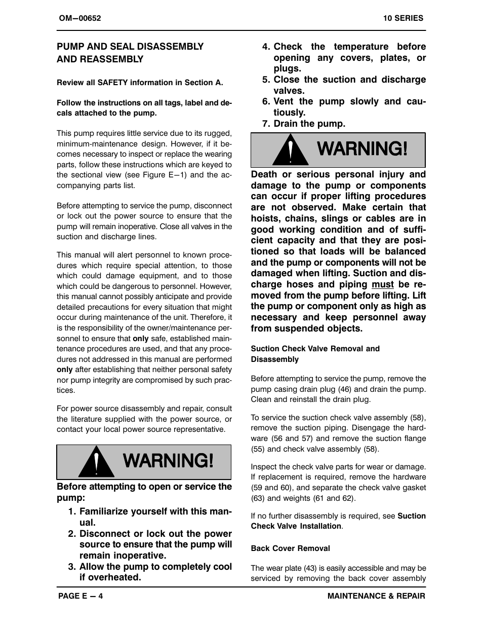 Pump and seal disassembly and reassembly | Gorman-Rupp Pumps 14A2-B 740693 and up User Manual | Page 27 / 35