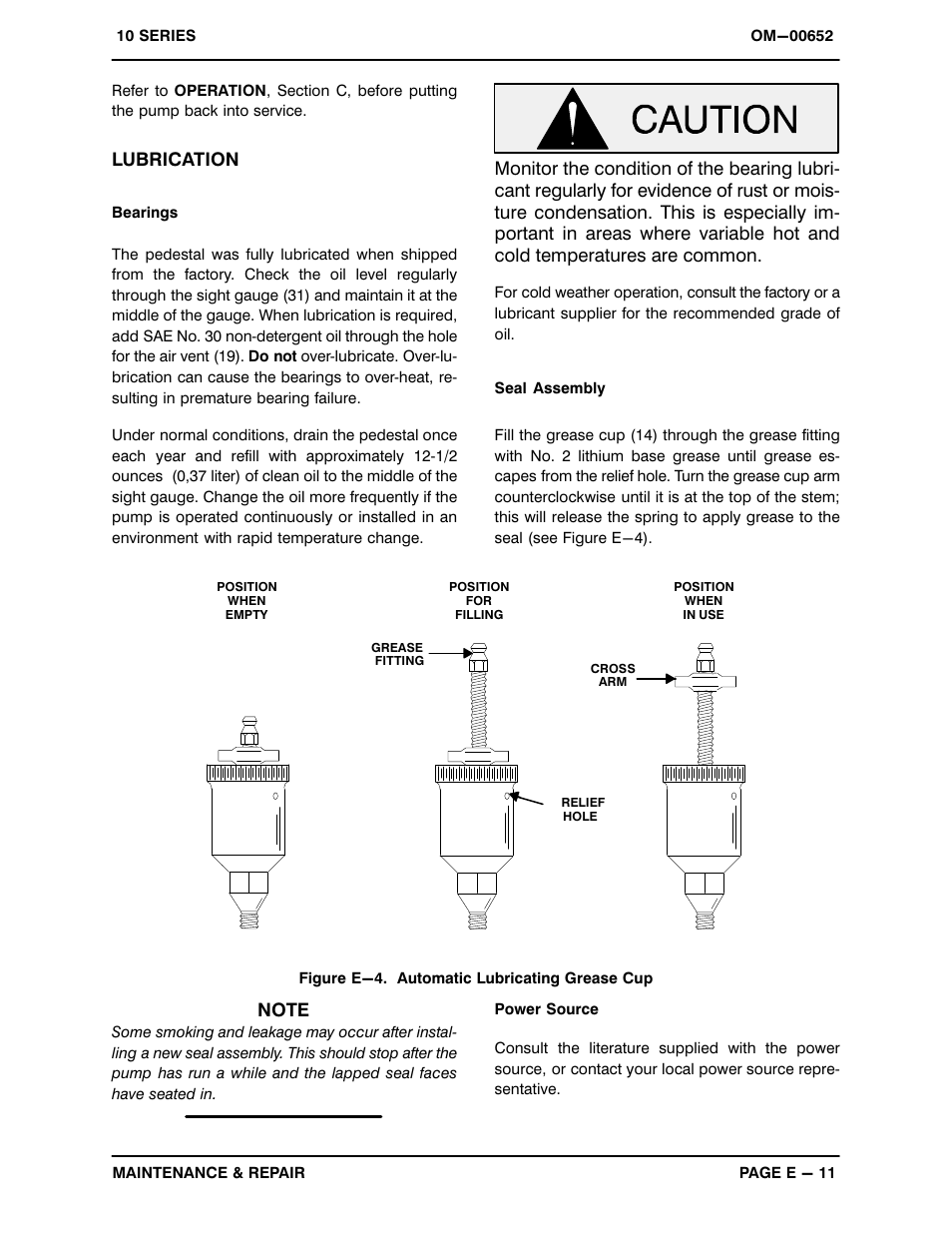 Lubrication | Gorman-Rupp Pumps 14A2-B 740693 and up User Manual | Page 34 / 35