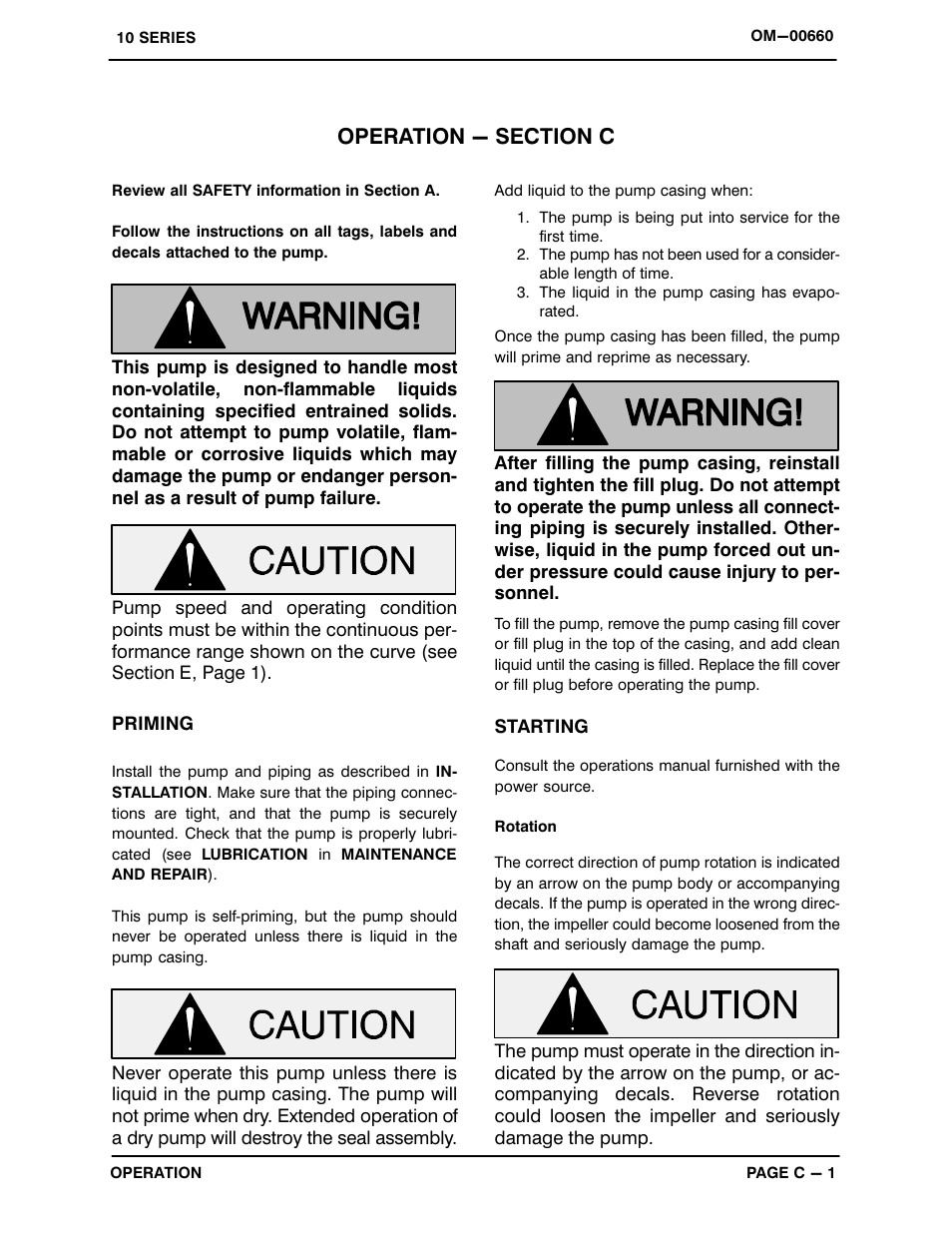 Operation - section c | Gorman-Rupp Pumps 14A20-B 740693 and up User Manual | Page 18 / 34