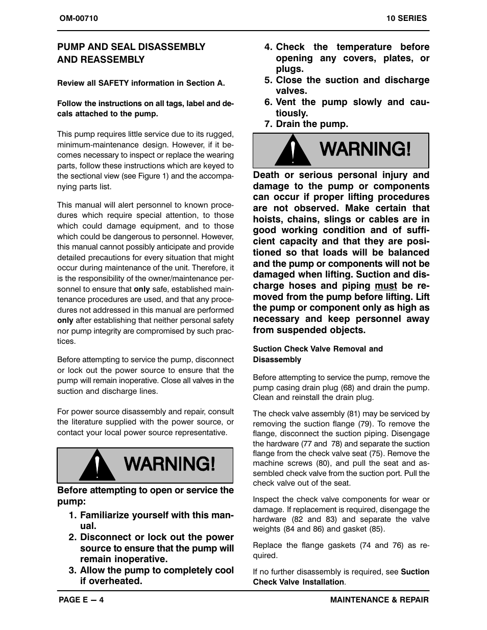 Pump and seal disassembly and reassembly | Gorman-Rupp Pumps 16A20-B 818301 and up User Manual | Page 27 / 35